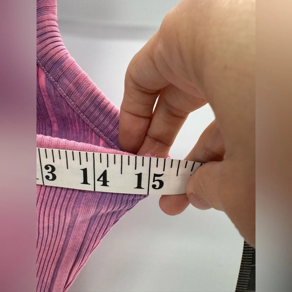 Zara Ribbed Tie Dye Jumpsuit Romper Bloggers Fav Small - Picture 8 of 9